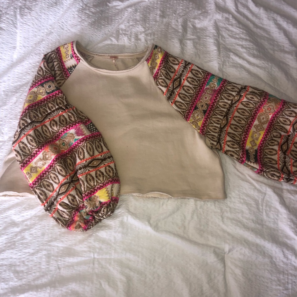 Free People cropped sweatshirt